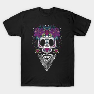 Mexican Sugar Skull Frida T-Shirt